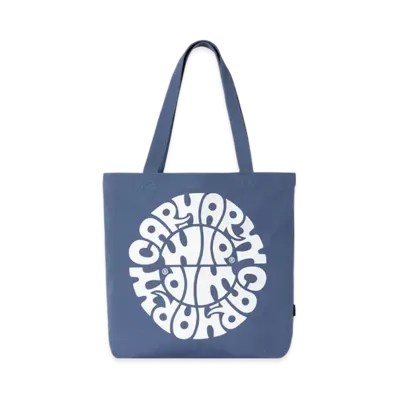 Carhartt WIP Canvas Graphic Tote "Azzy Print Blue Iris"