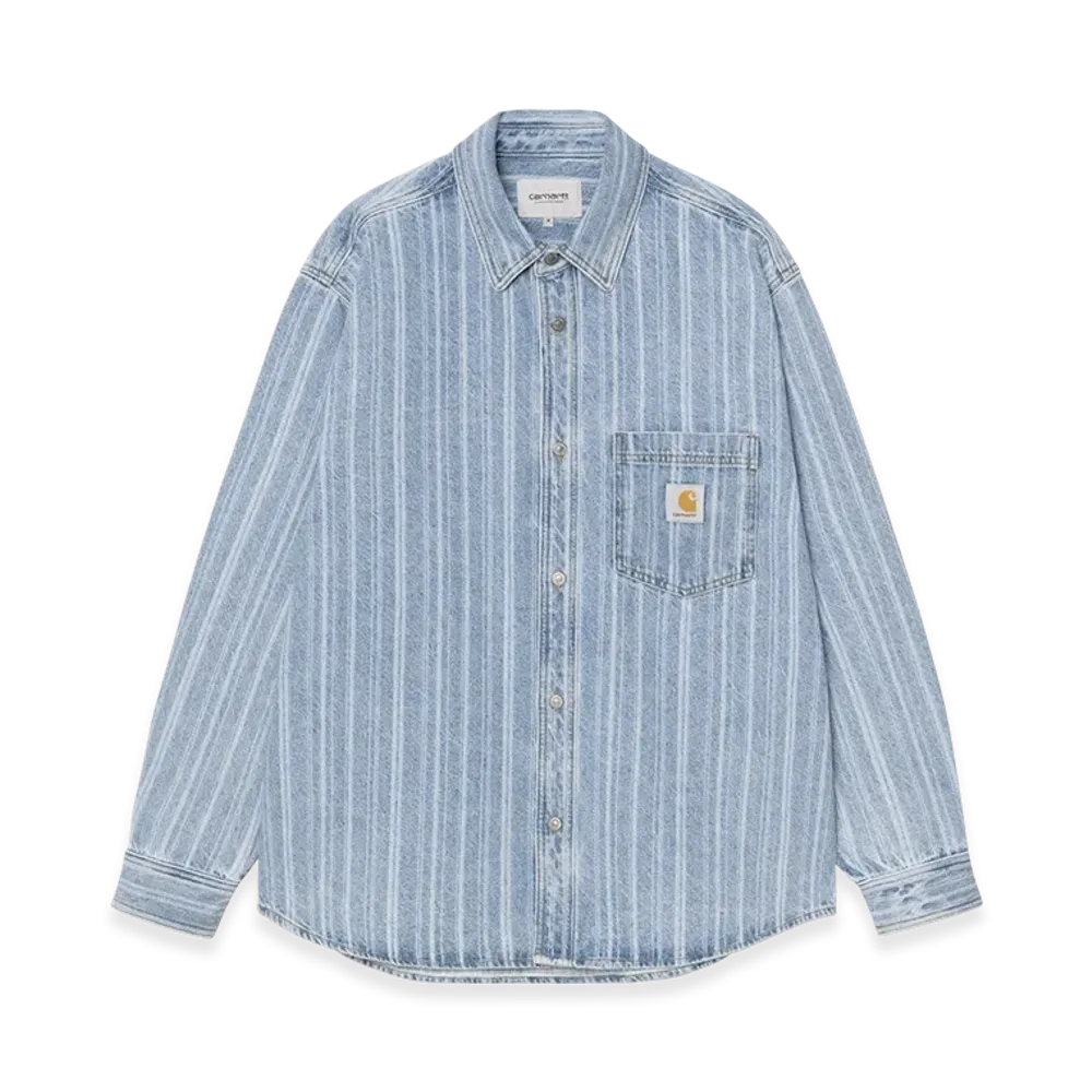 Carhartt WIP Rylan Shirt Jac "Rylan Stripe Blue(Stone Bleached)"