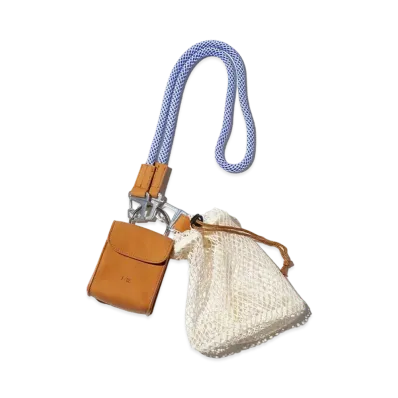 F/CE. Tech Leather Chain Purse "Camel"