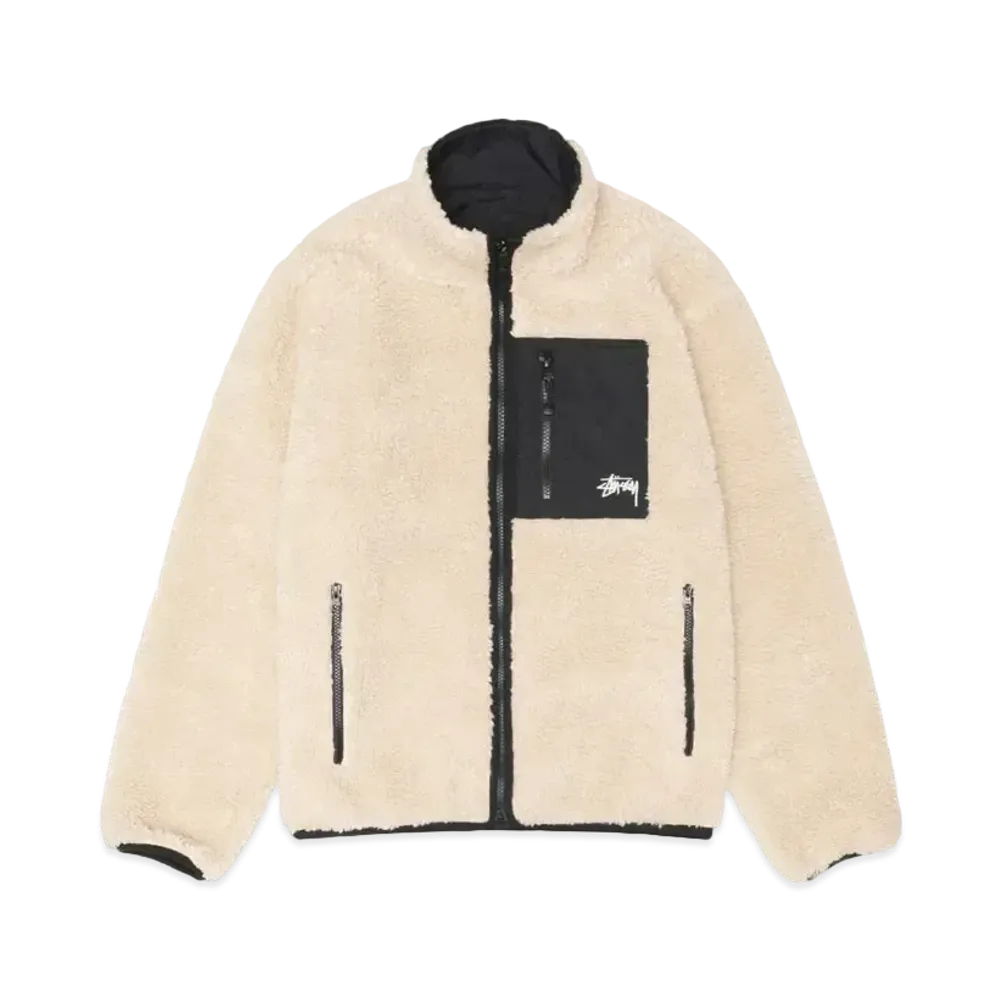 Stussy Sherpa Reversible Jacket "Beige"