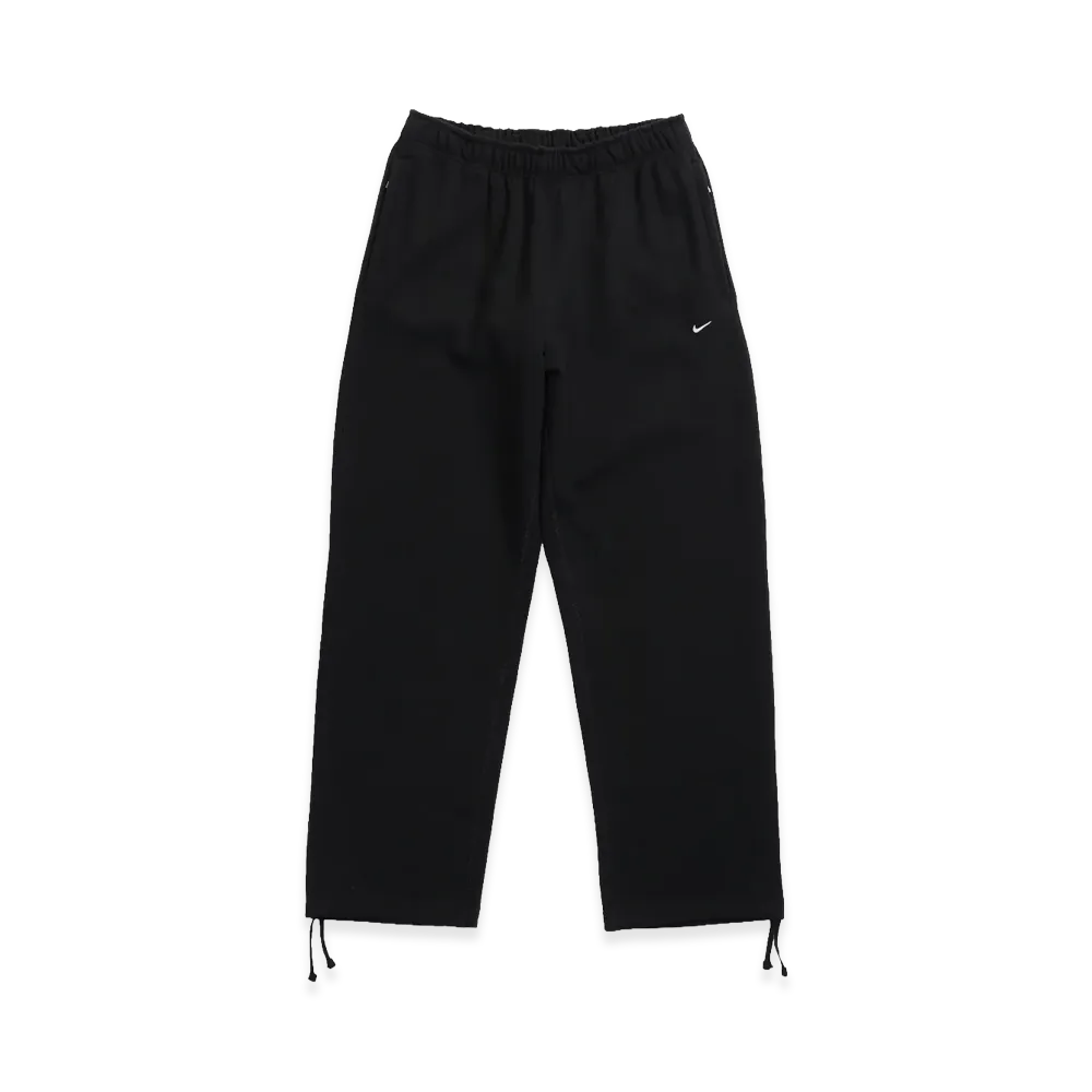 Nike Solo Swoosh Fleece Open-Hem Pants "Black"