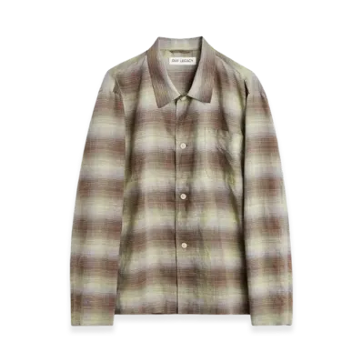 OUR LEGACY Box Shirt Summer Weave "Murky Static"
