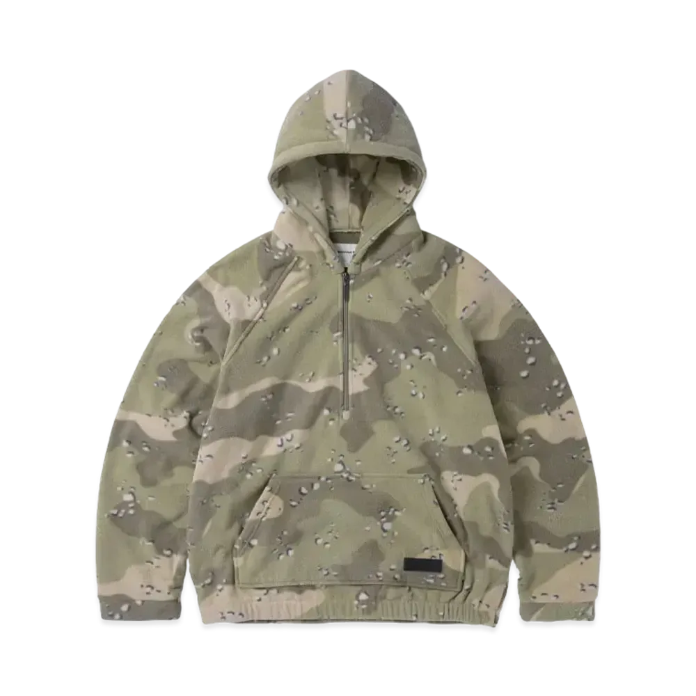 thisisneverthat Hooded Fleece Half Zip Pullover "Camo"