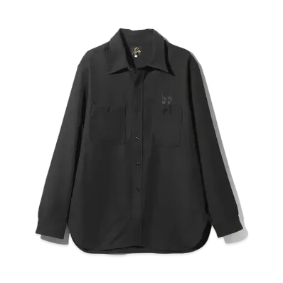 Needles Work Shirt PE/R/PU Cavalry Twill "Black"