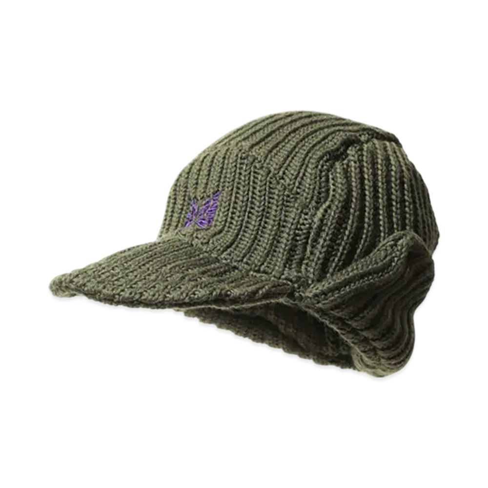 NEEDLES Bird Shooting Cap - Merino Wool "Khaki"