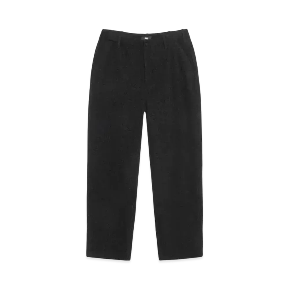 Stussy Relaxed Trouser Textured Wool "Black"