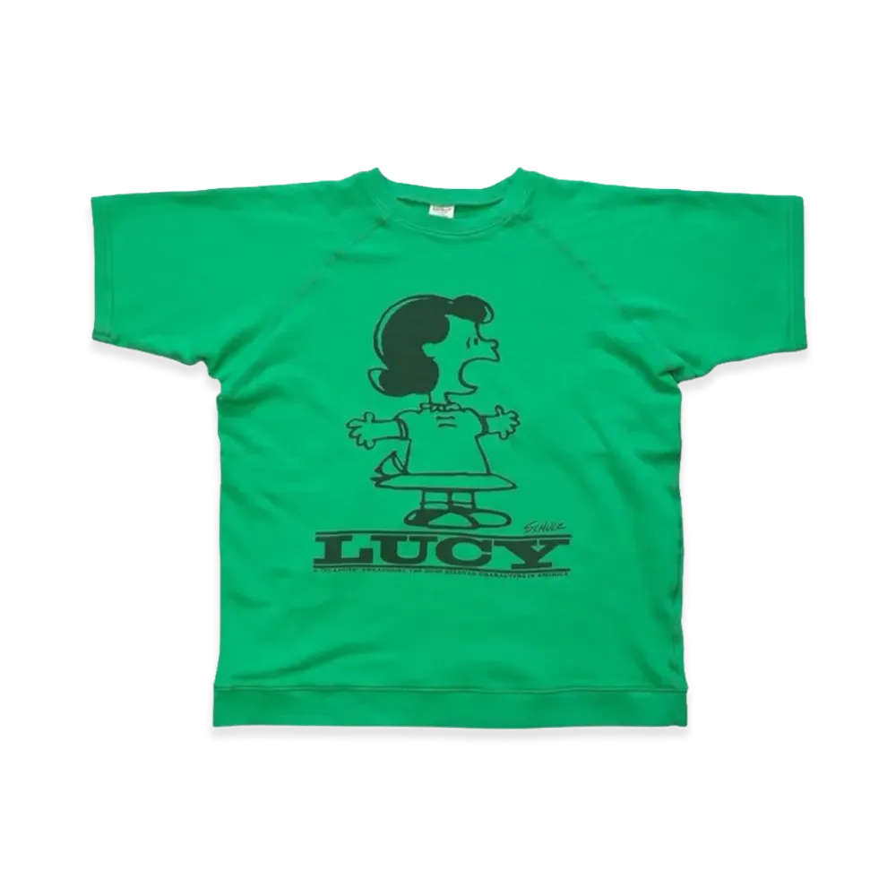 SAPEur x PEANUTS Lucy S/S Sweat "Green"
