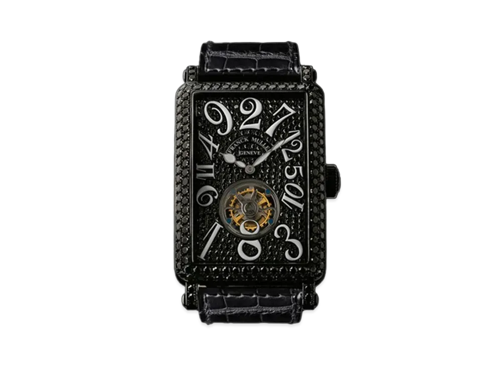 FRANCK MULLER Long Island Crazy Hours Tourbillon Diamond Noir Black Diamond