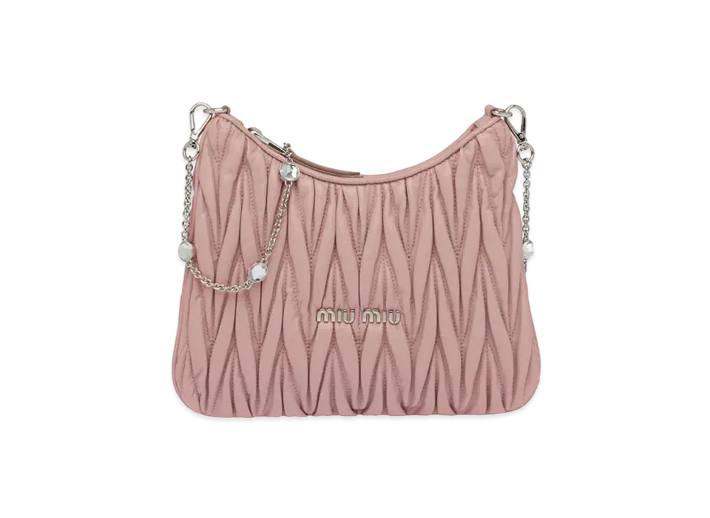 MIU MIU Materassenapa Leather Shoulder Bag "Opal"