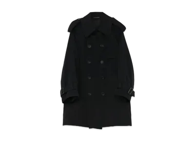 Yohji Yamamoto VINTAGE CHINO TRENCH C "Black"