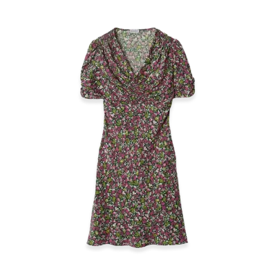 Burberry Women's Ditsy Floral Silk Mini Dress "Petunia Pink"