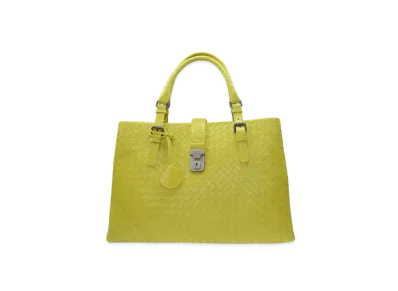 Bottega Veneta Lambskin Hand Bag "Turquoise"