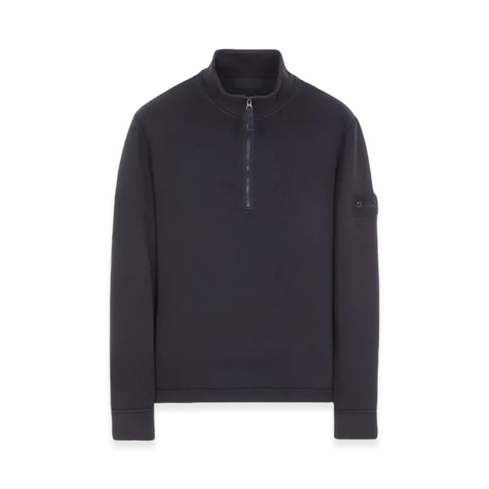Stone Island 631F3 Ghost Piece Half Zip Up Sweatshirt - 23FW "Navy Blue"
