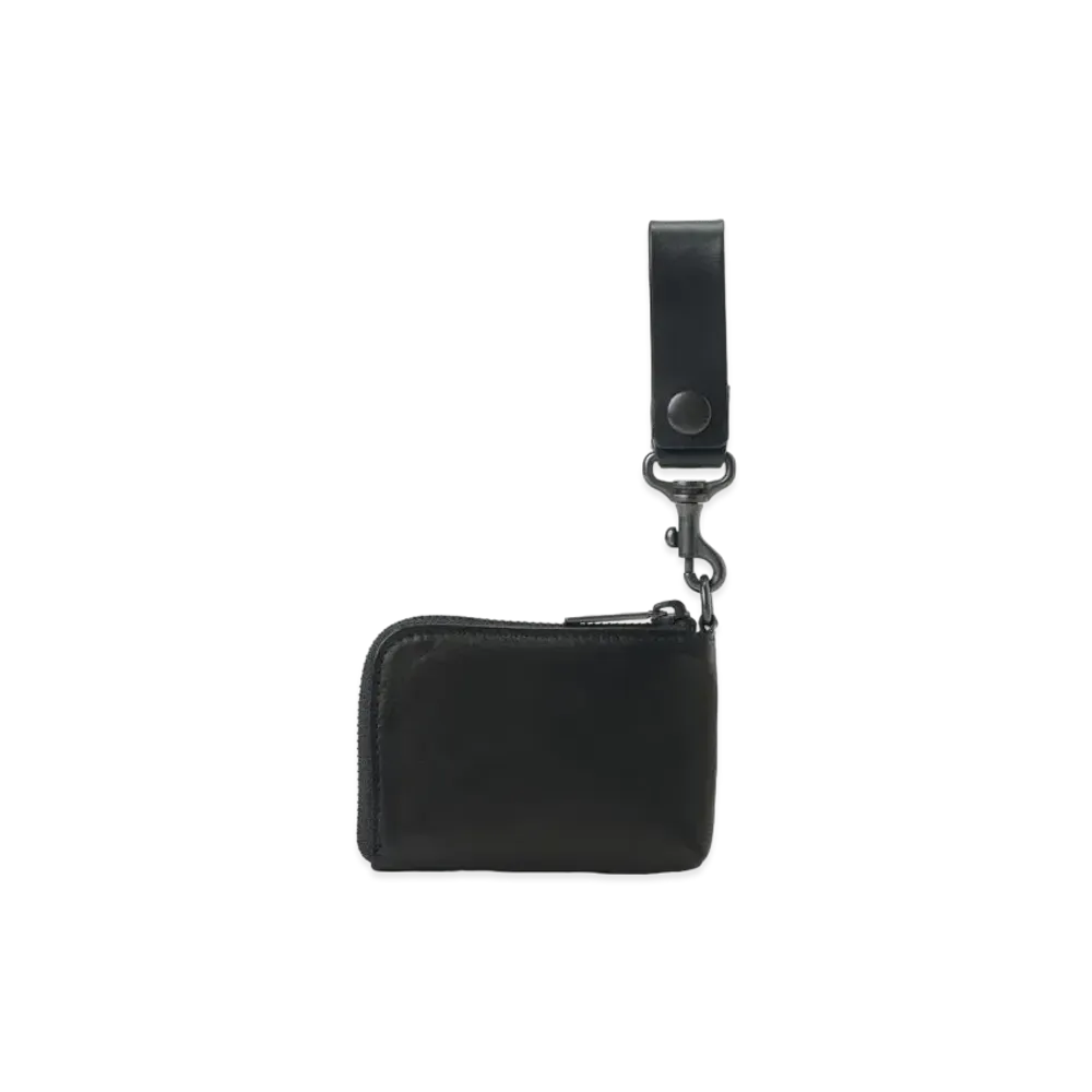 Yohji Yamamoto Horse / Cow Leather L Fastener Wallet "Black"
