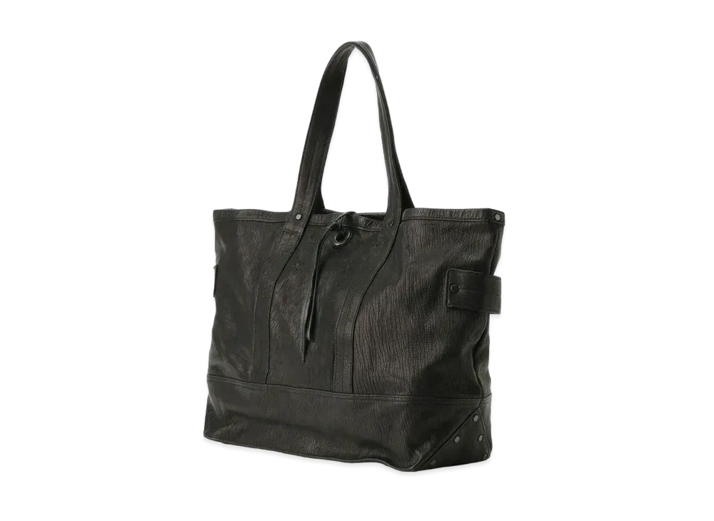 Yohji Yamamoto Pour Homme WASHED GOAT TOTE BAG "Black"