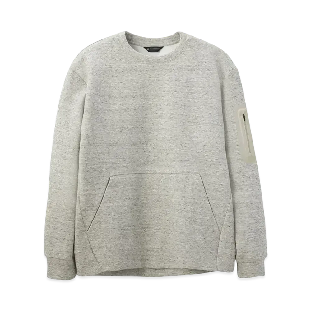DESCENTE ALLTERRAIN 81 Melange Crewneck Sweat "Heatther White"