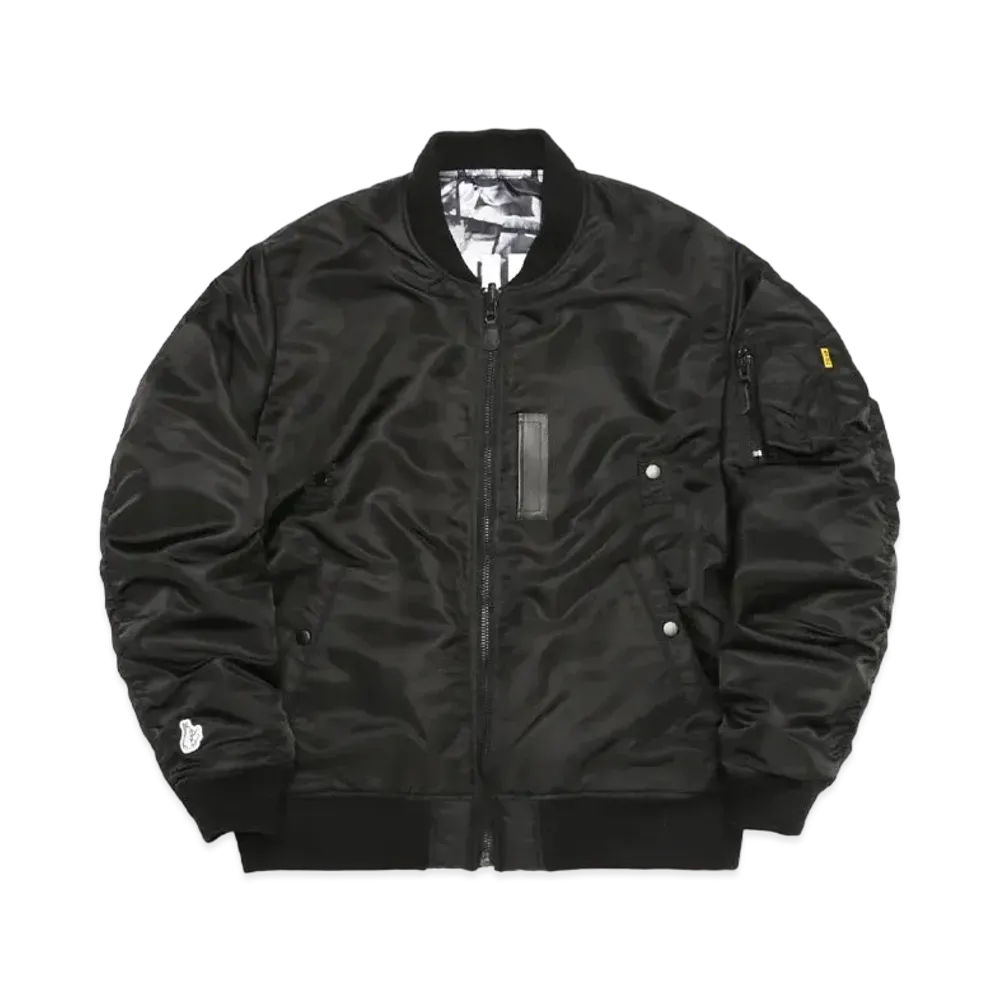 FR2 Photo Collage Bomber Jacket (MA-1) "Black"