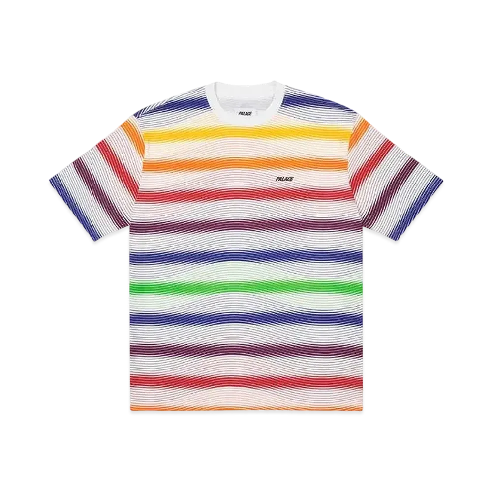 PALACE WAVEY STRIPE T-SHIRT "White"