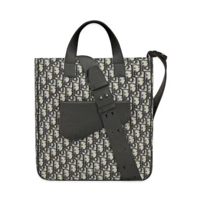 Dior Saddle Tote Bag Dior Oblique Jacquard "Beige"
