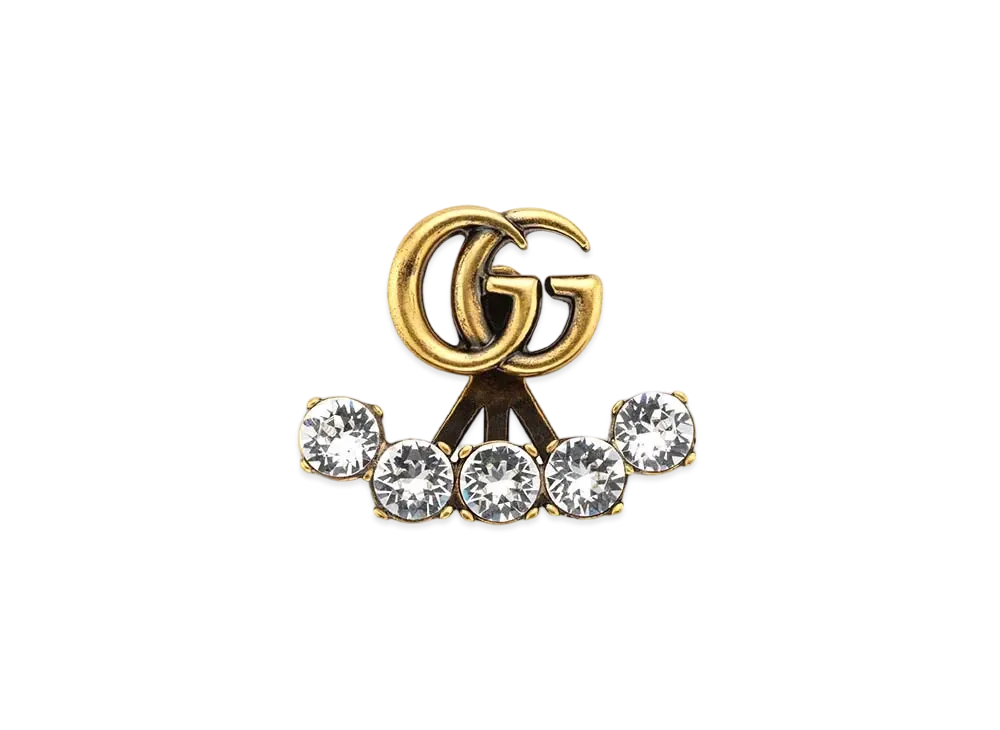 GUCCI Pearl Double G Earrings