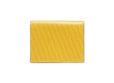 FENDI Wallet Leather Triple Fold Wallet "Yellow"