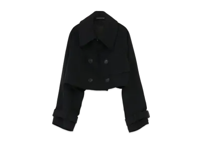 Yohji Yamamoto VINTAGE CHINO SHORT TRENCH J "Black"