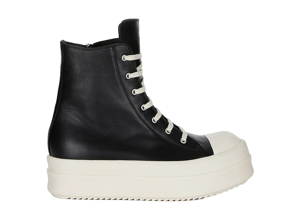 Rick Owens SS26 Mega Bumper Sneaks "Black/Milk"