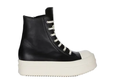 Rick Owens SS26 Mega Bumper Sneaks "Black/Milk"