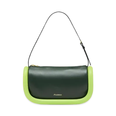 JW ANDERSON Bumper 15 Leather Shoulder Bag "Green"