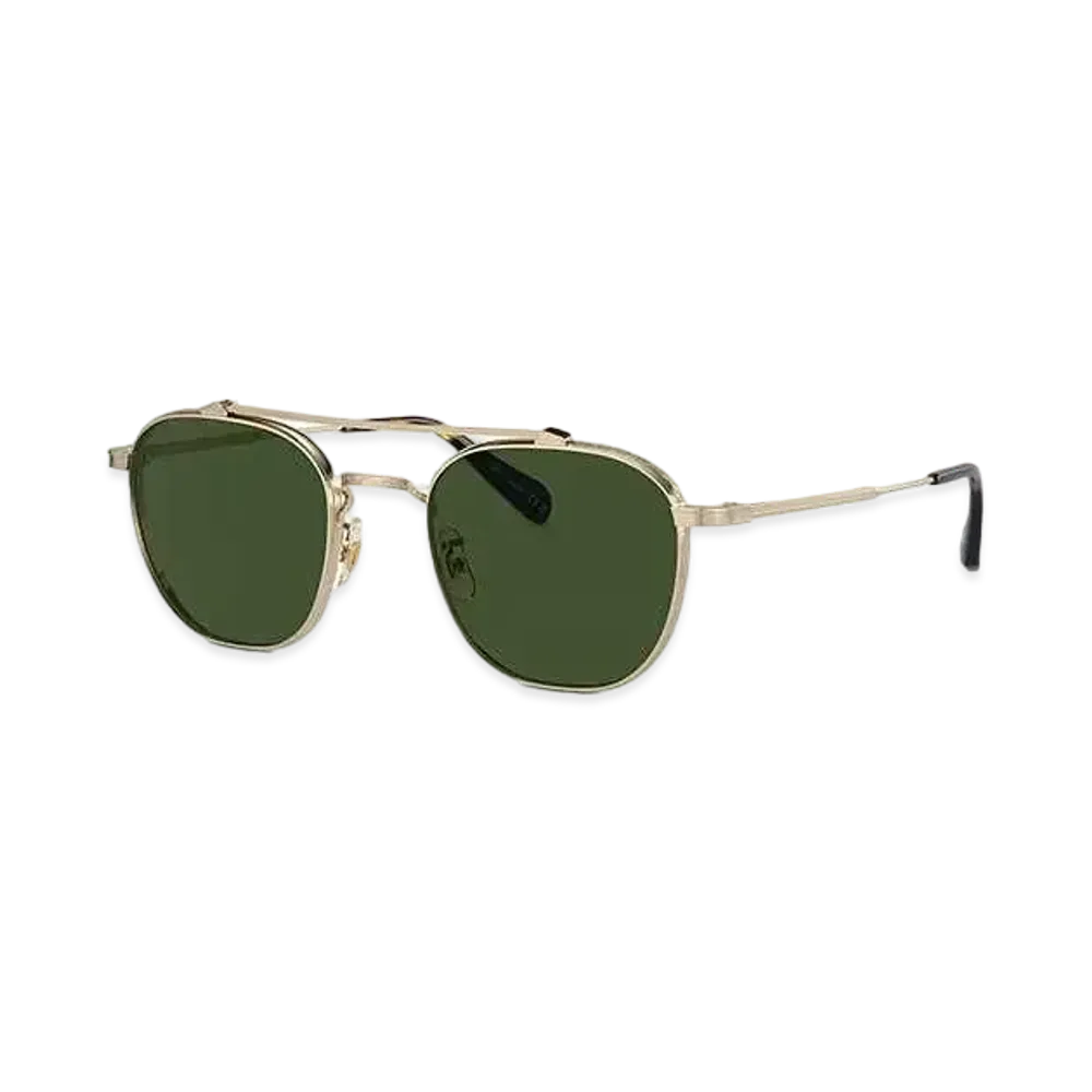 OLIVER PEOPLES Mandeville "Brushed Gold/Green"