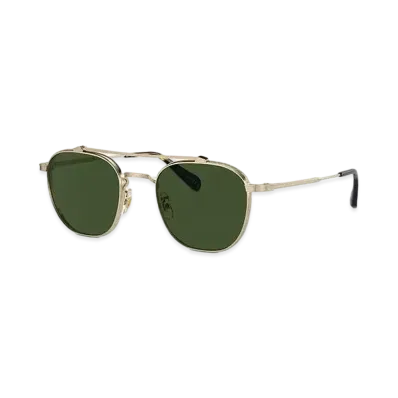 OLIVER PEOPLES Mandeville "Brushed Gold/Green"