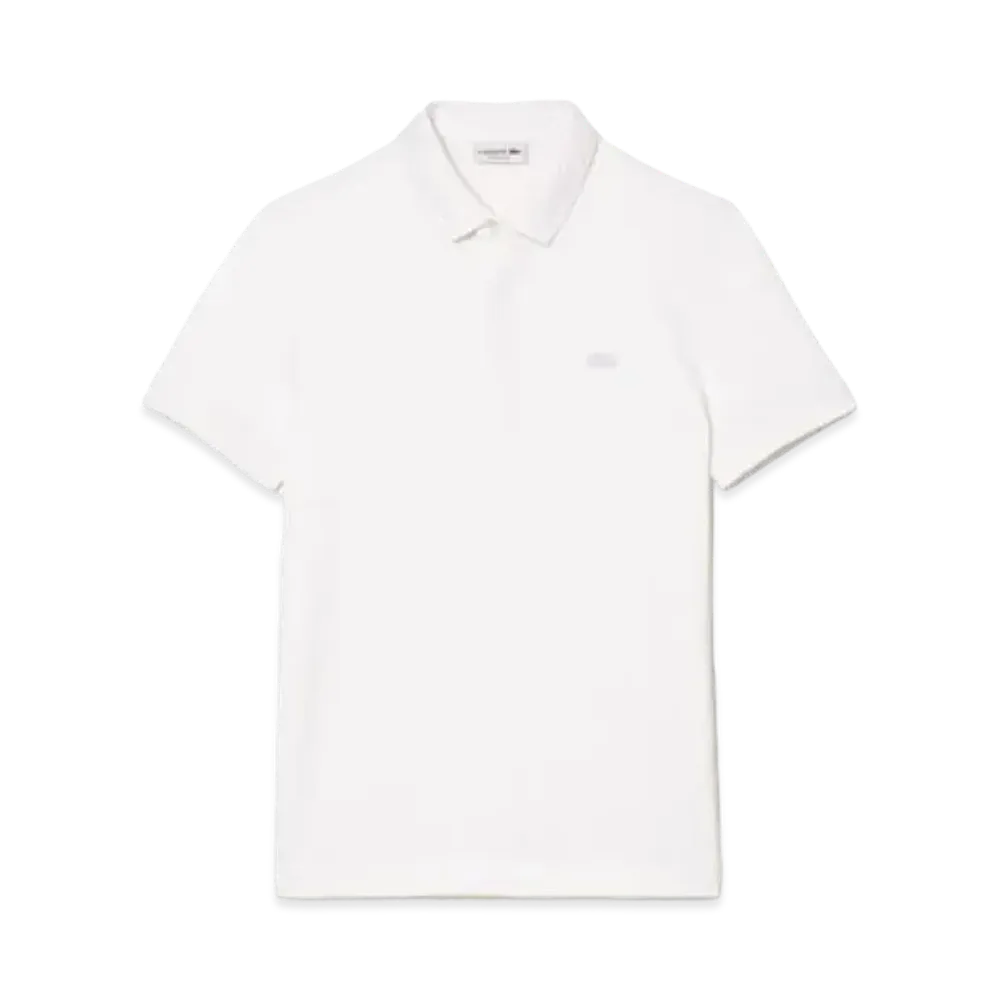 LACOSTE Regular Fit Stretch Paris Polo Shirt "White"