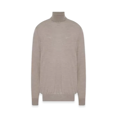 The Row Women's Nabari Cashmere Turtleneck "Beige Melange"
