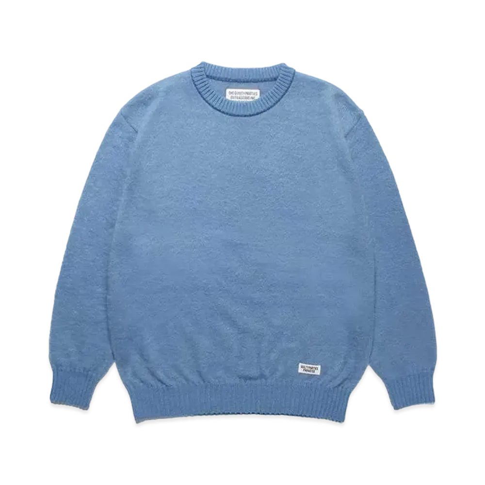 WACKO MARIA Mohair Knit Sweater "Blue"