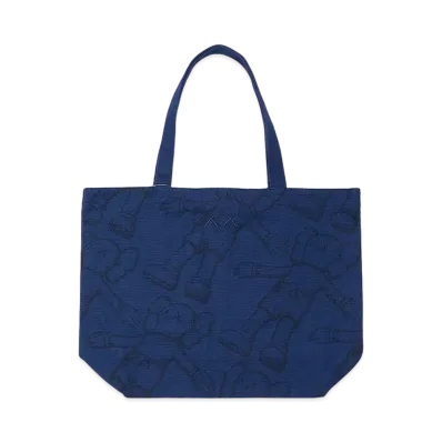Uniqlo KAWS All Over Holiday Print Tote "Navy"