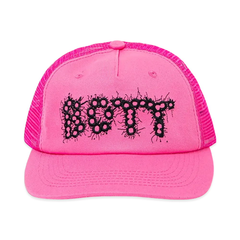 BOTT BANG! Logo Mesh-Back 5-Panel Cap "Pink"