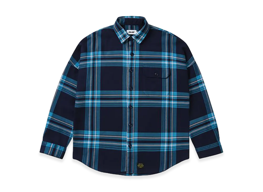 PALACE Surplus Flannel Shirt "Navy"