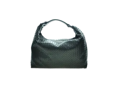 Bottega Veneta Lambskin Hand Bag "Black"