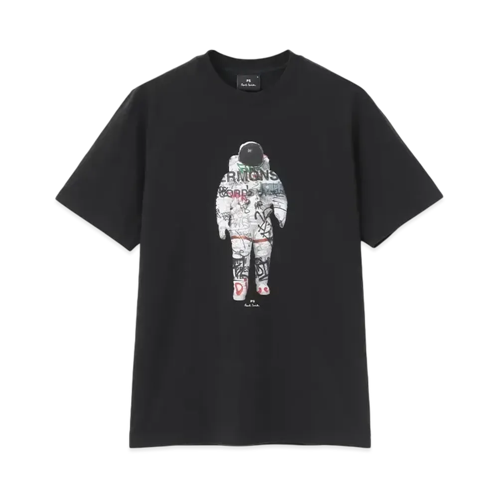 Paul Smith Astronaut Collage Short Sleeve Tee "Black"