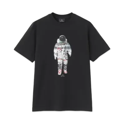 Paul Smith Astronaut Collage Short Sleeve Tee "Black"