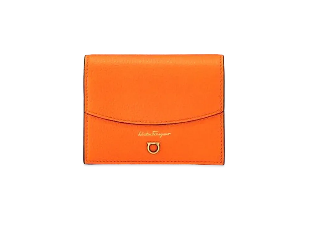 Salvatore Ferragamo Gancini Coin Purse "Orange"
