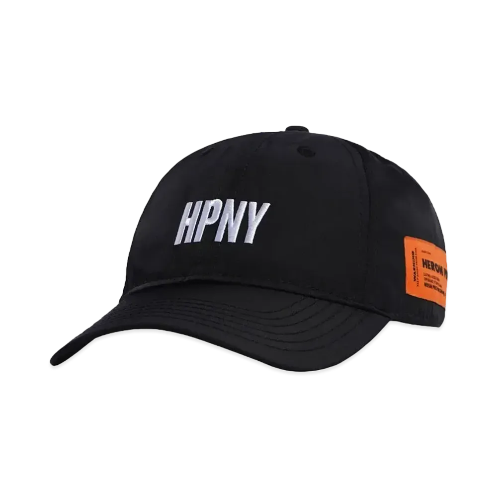 HERON PRESTON HPNY EMB NYLON CAP "BLACKxWHITE"