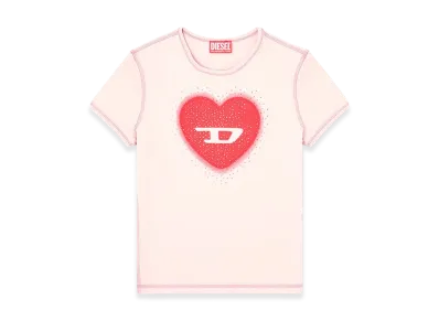 Diesel Women's T-Uncuties-Long-S5 T-Shirt "Rose"