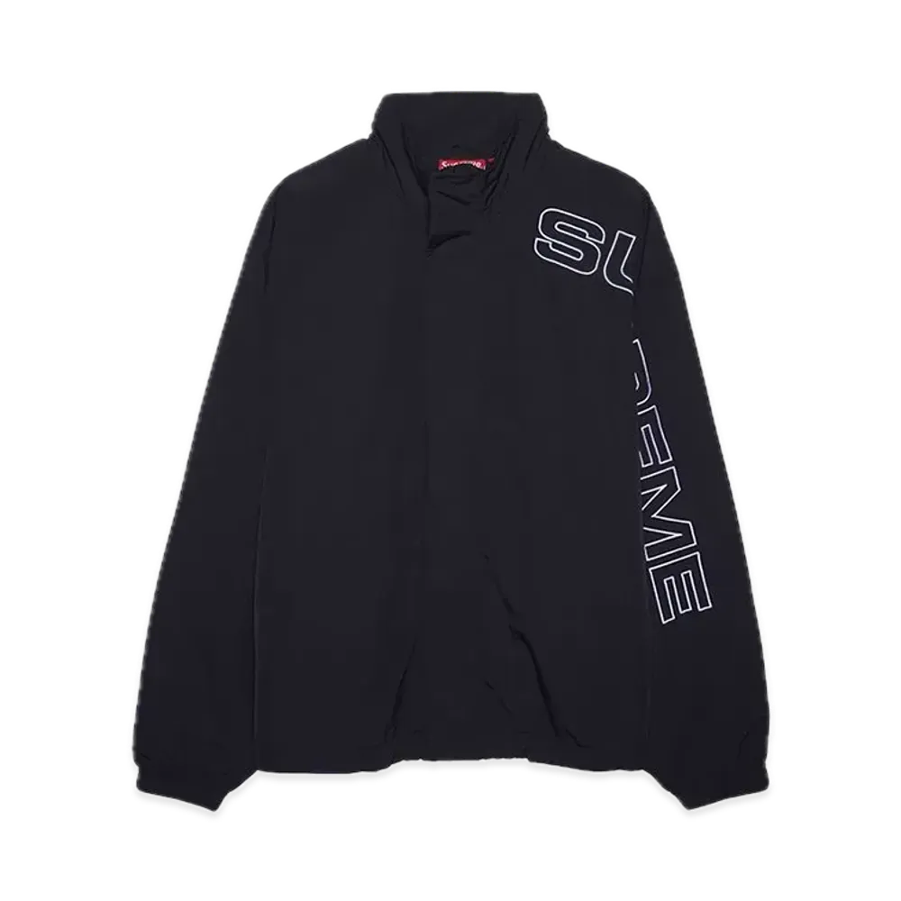 Supreme Spellout Embroidered Track Jacket "Black"