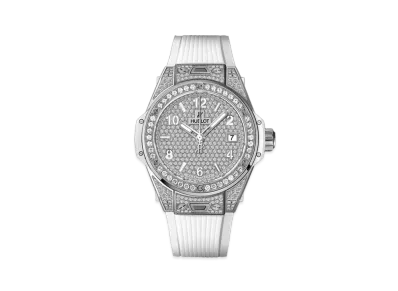 HUBLOT Big Bang One Click Steel White Full Pave 39mm