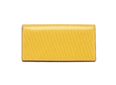 FENDI Continental Purse Leather Wallet "Yellow"