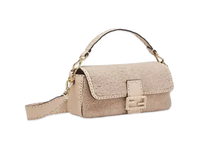 FENDI Baguette Sheepskin Bag "Pink"