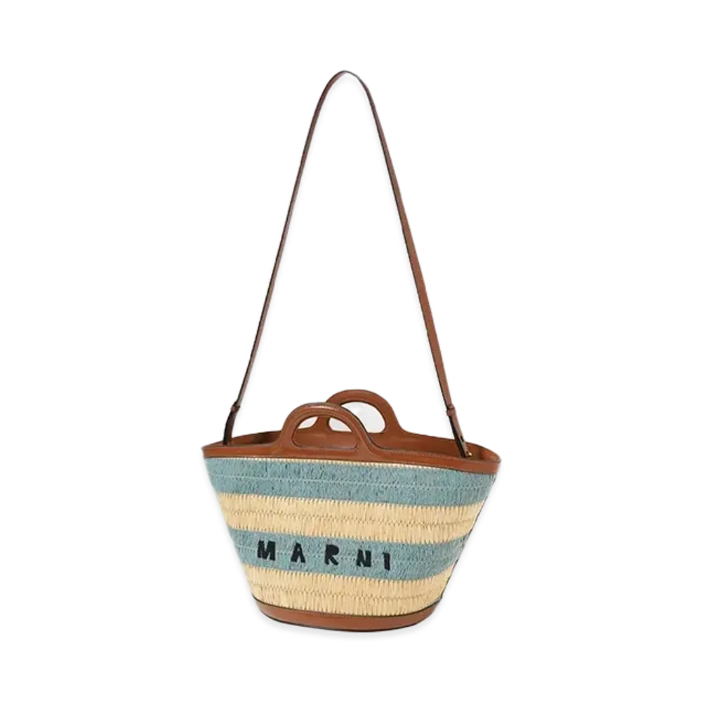 MARNI TROPICALIA SMALL "GOLD SAND/PALE MINT"