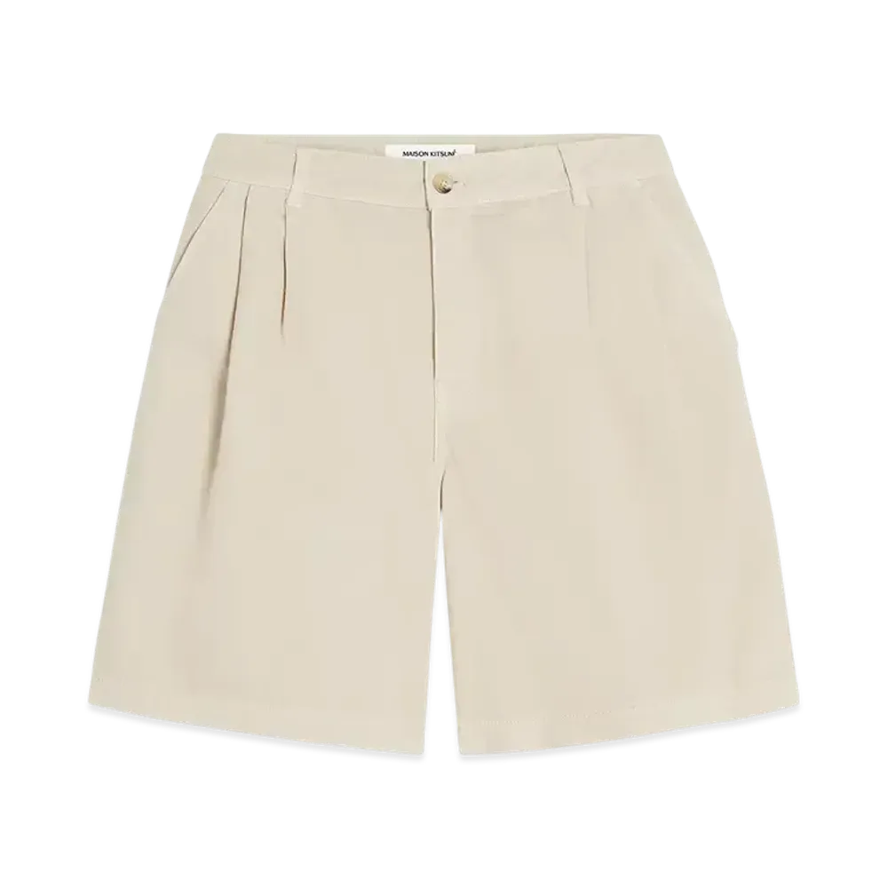Maison Kitsune Casual Pleats Bermuda "Paper"