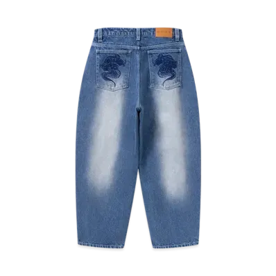 BlackEyePatch Dragons Extra Baggy Jeans "Indigo"